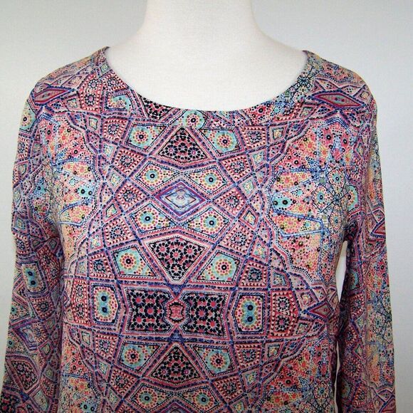 Anthropologie Maeve Shirt Top Silk Size 2 Back Button Up Lightweight Blouse - Picture 3 of 9